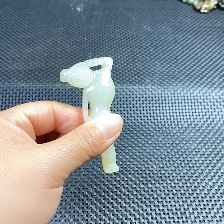 吊坠白玉菩提手把