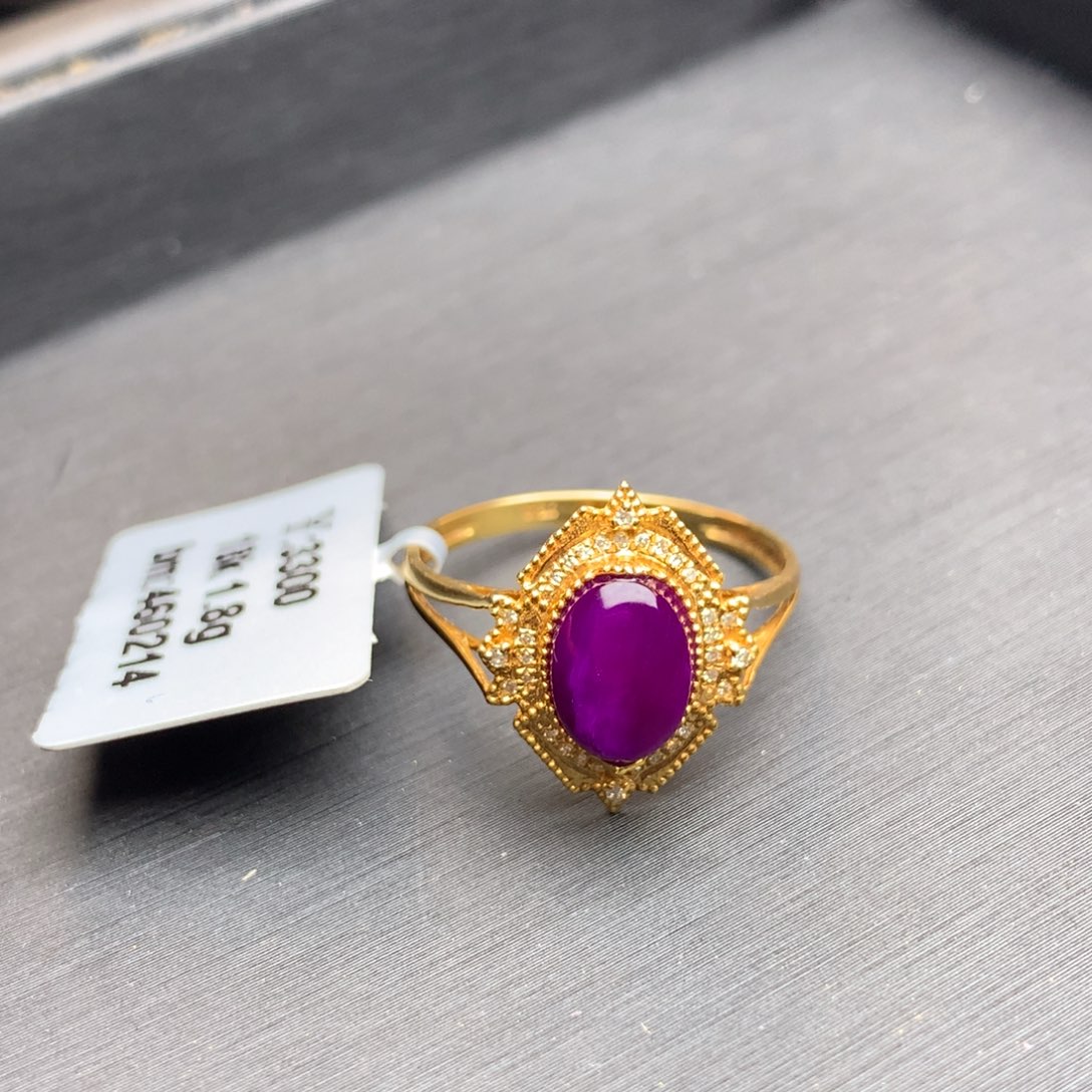 苏纪石（舒俱来）戒指18K金镶嵌