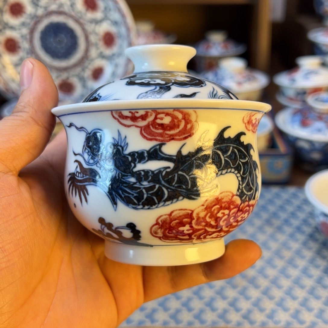 盖碗景德镇茶器茶百宝箱