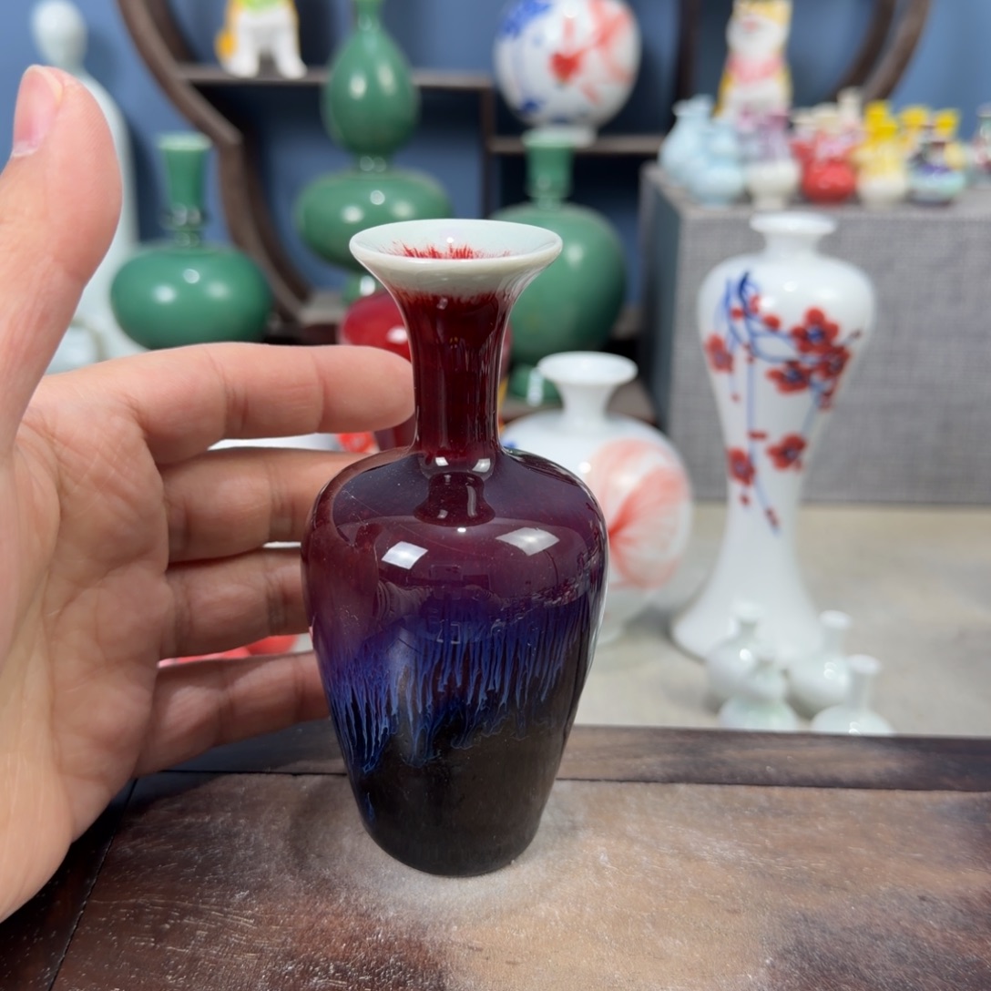 陶瓷手工小花器摆件