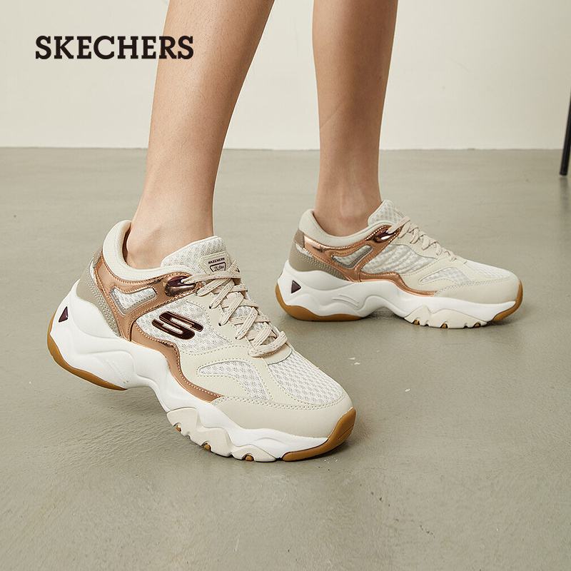 【香槟熊HD】Skechers斯凯奇明星同款女老爹鞋熊猫鞋休闲轻便运动鞋