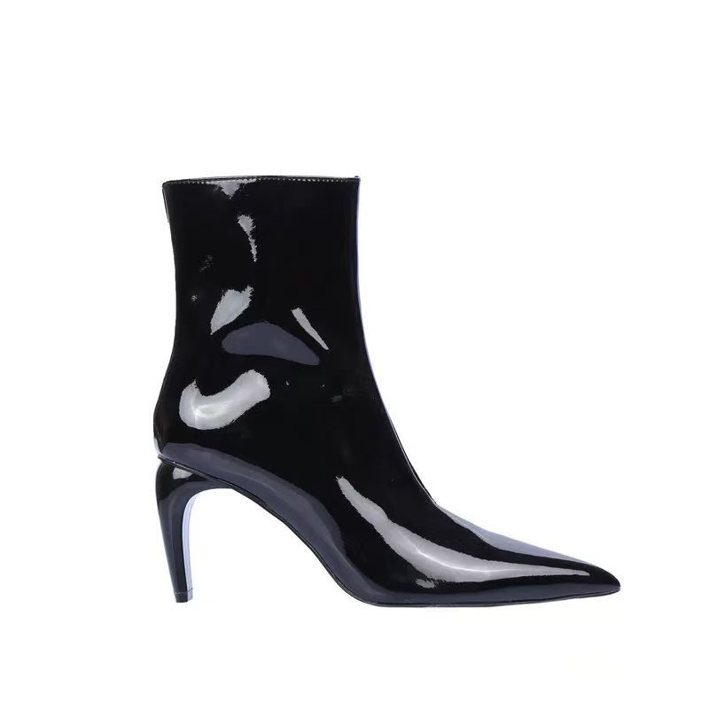 6618高跟漆皮女短靴