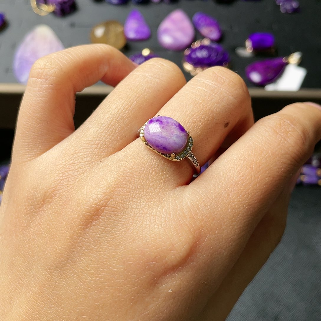 苏纪石（舒俱来）戒指银S925镶嵌