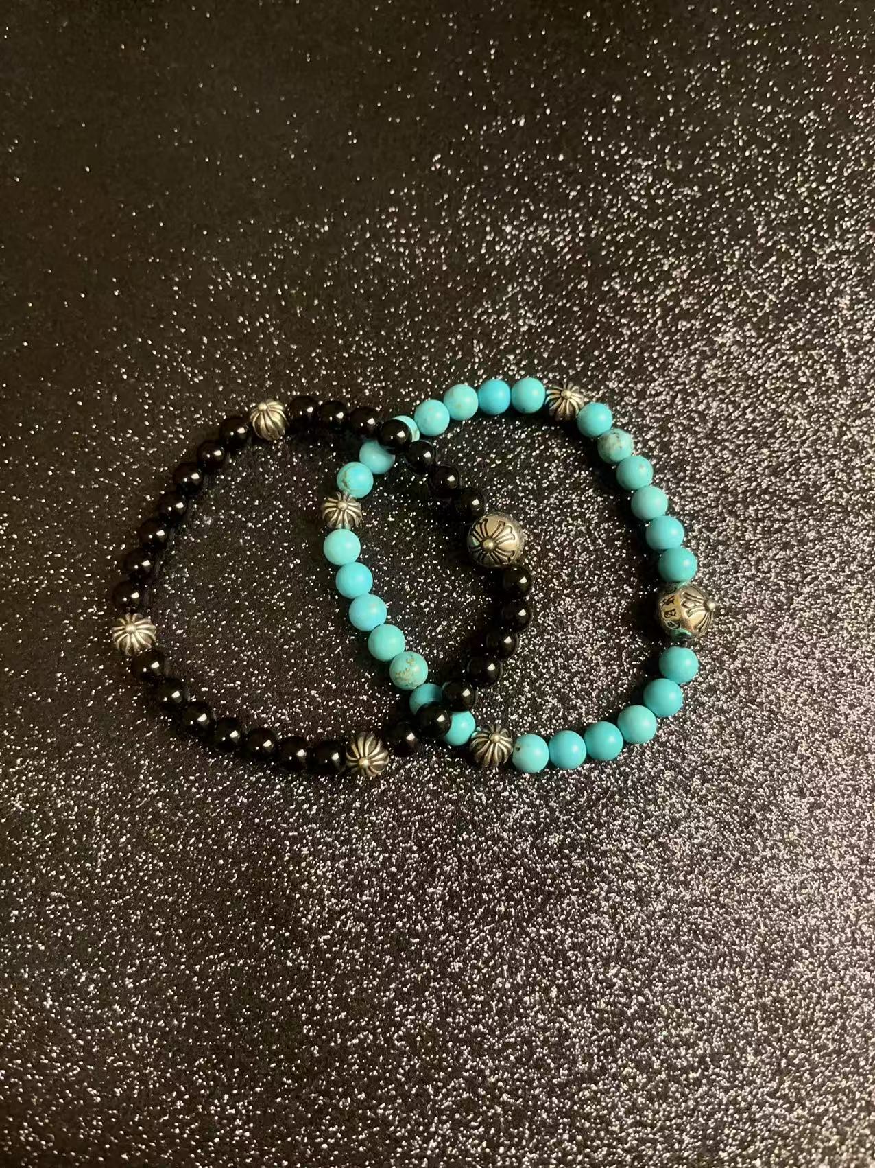 铜合金手链 【达人手串】克罗手串复古小众6mm轻奢时尚