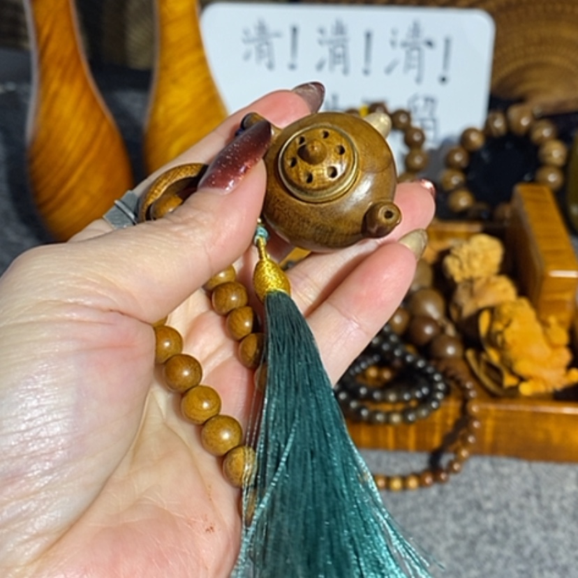 【闪购商品】香榧木金丝楠木手把件