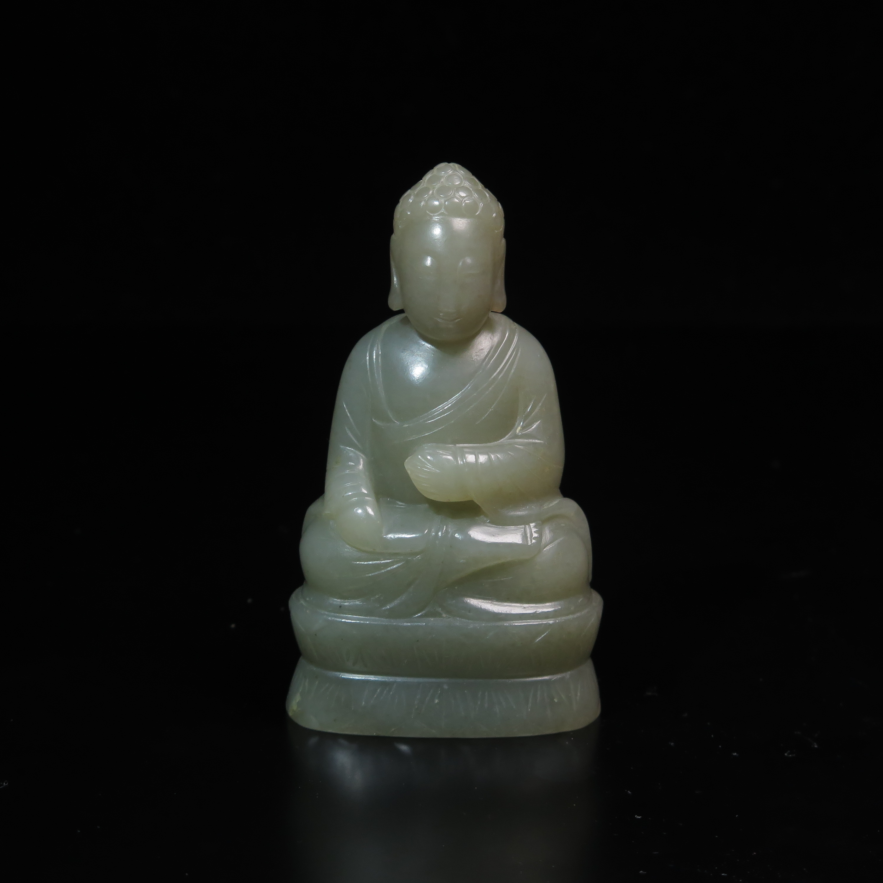 清代玉佛/MZ082850/和田玉/民族文物