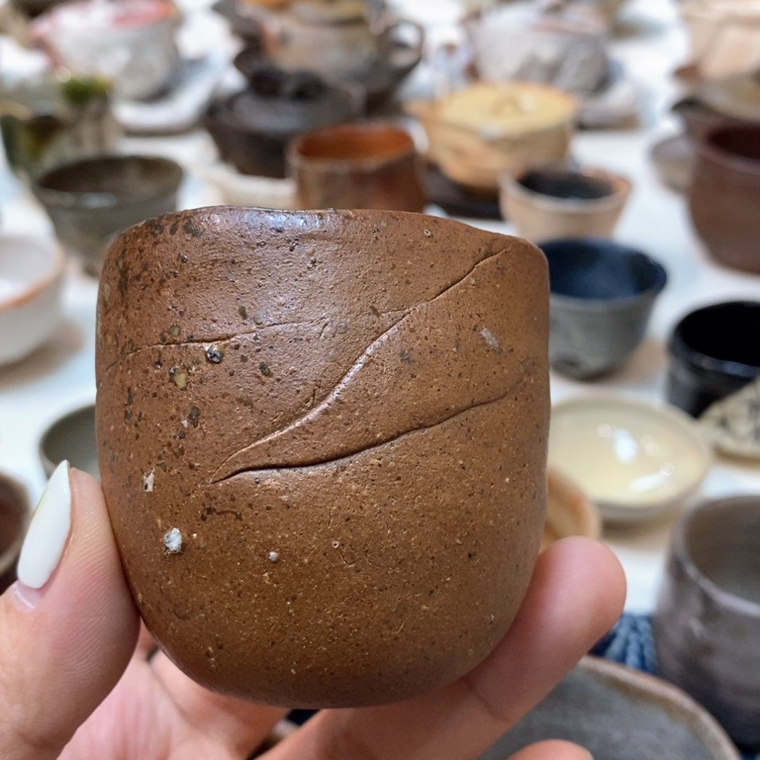 柴烧侘寂粗陶茶具