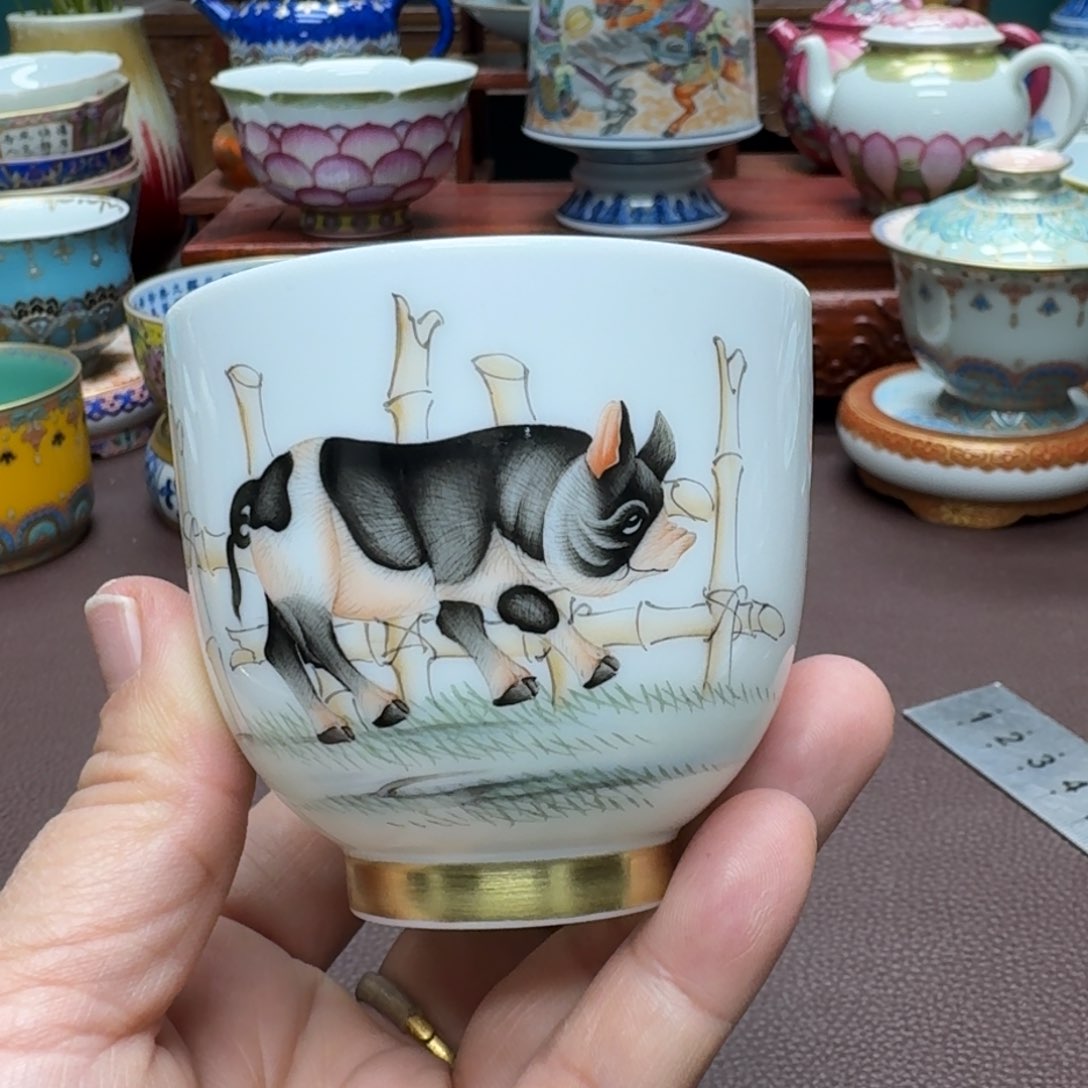 瓷片景德镇仿古手工制作精品展示