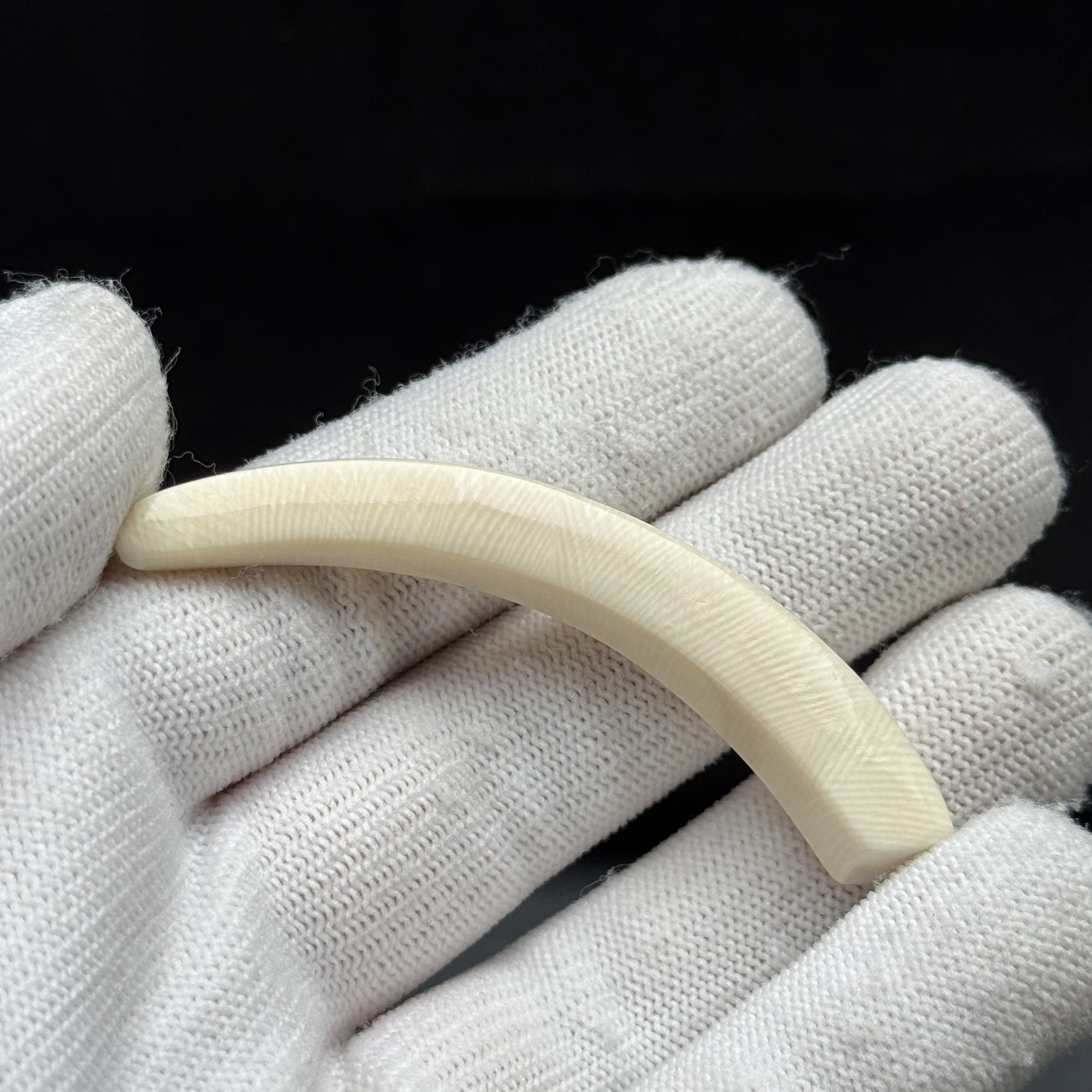 D3806天然猛犸牙 牙尖 60mm支持鉴定 假一罚四