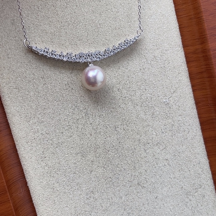 吊坠(不含链)海水珍珠银S925镶嵌