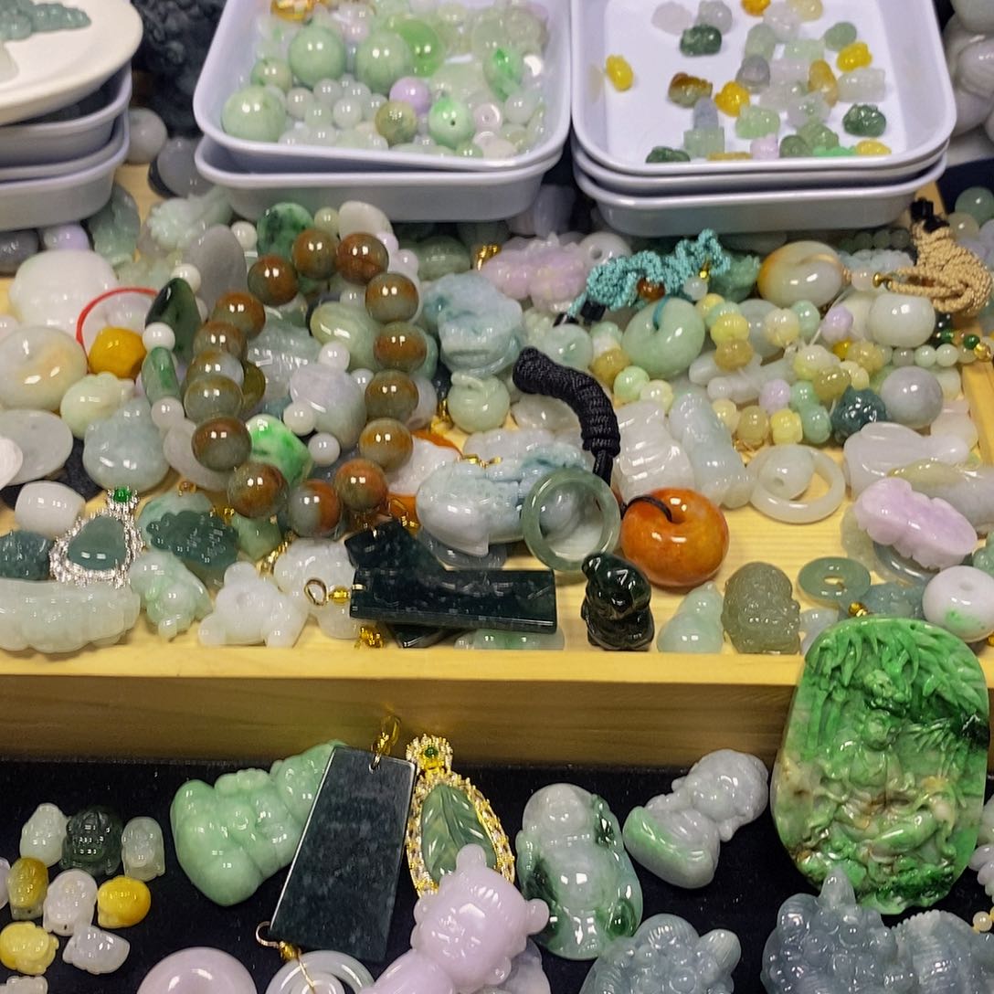 散珠翡翠天然缅甸翡翠