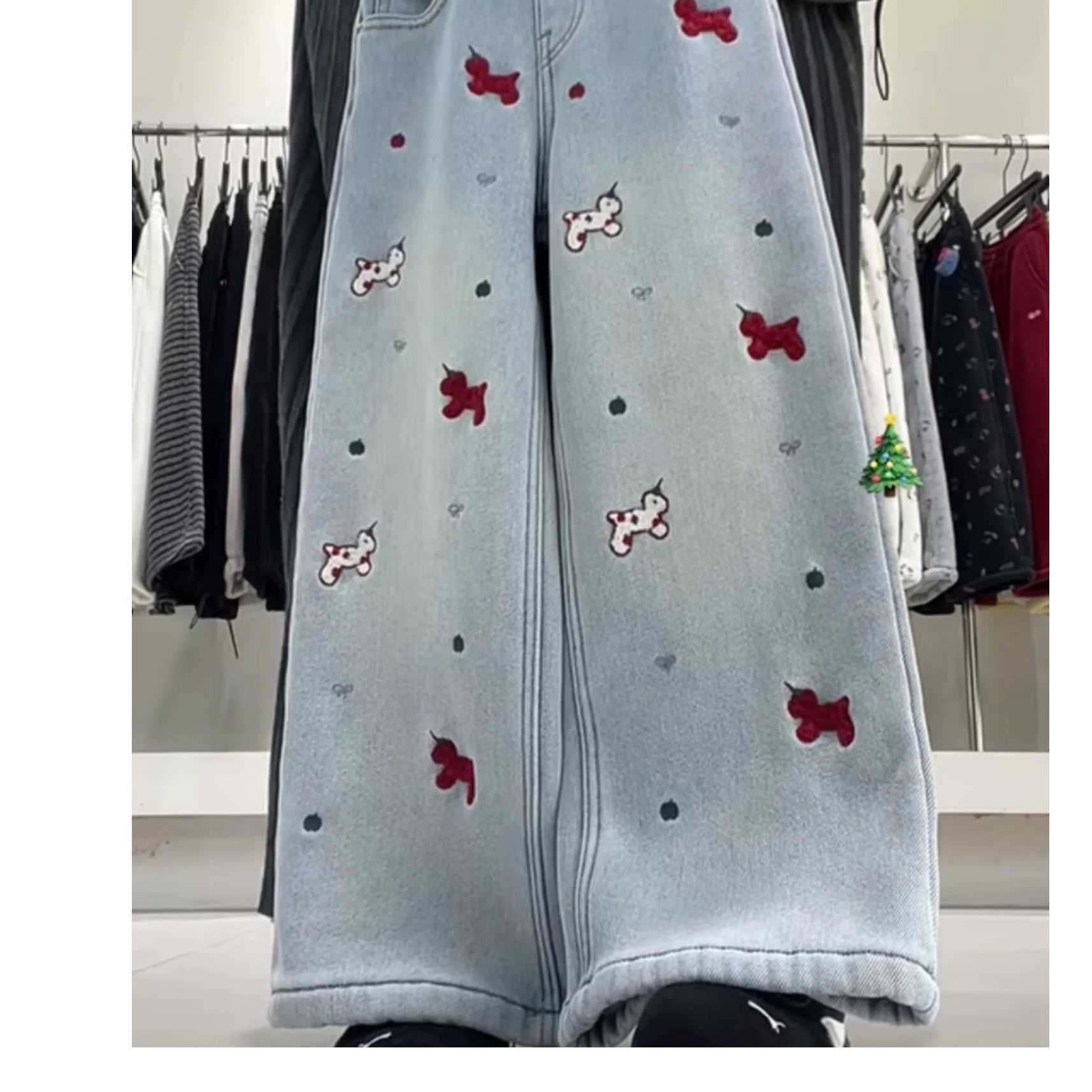 【2025冬款】Z1352儿童加厚牛仔裤85591