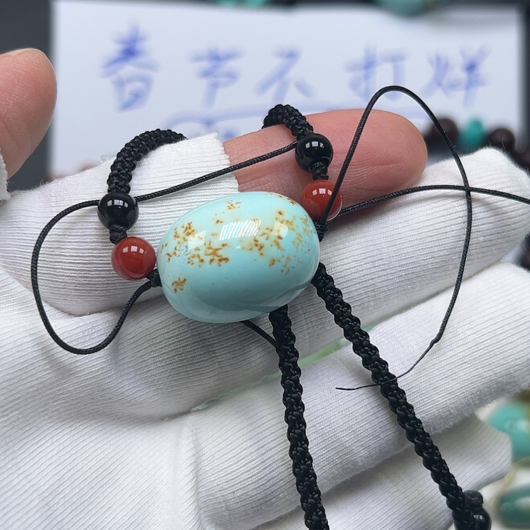 绿松石珠宝奇石未镶嵌回****睫