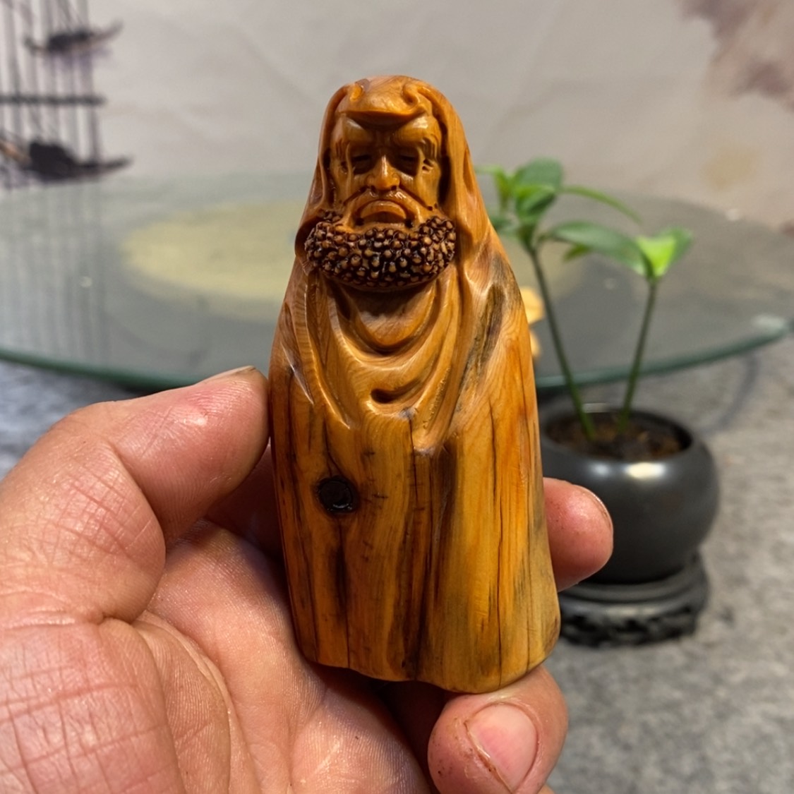 【闪购商品】柏木（崖柏）根雕木雕佛像工艺品摆件家居手把件