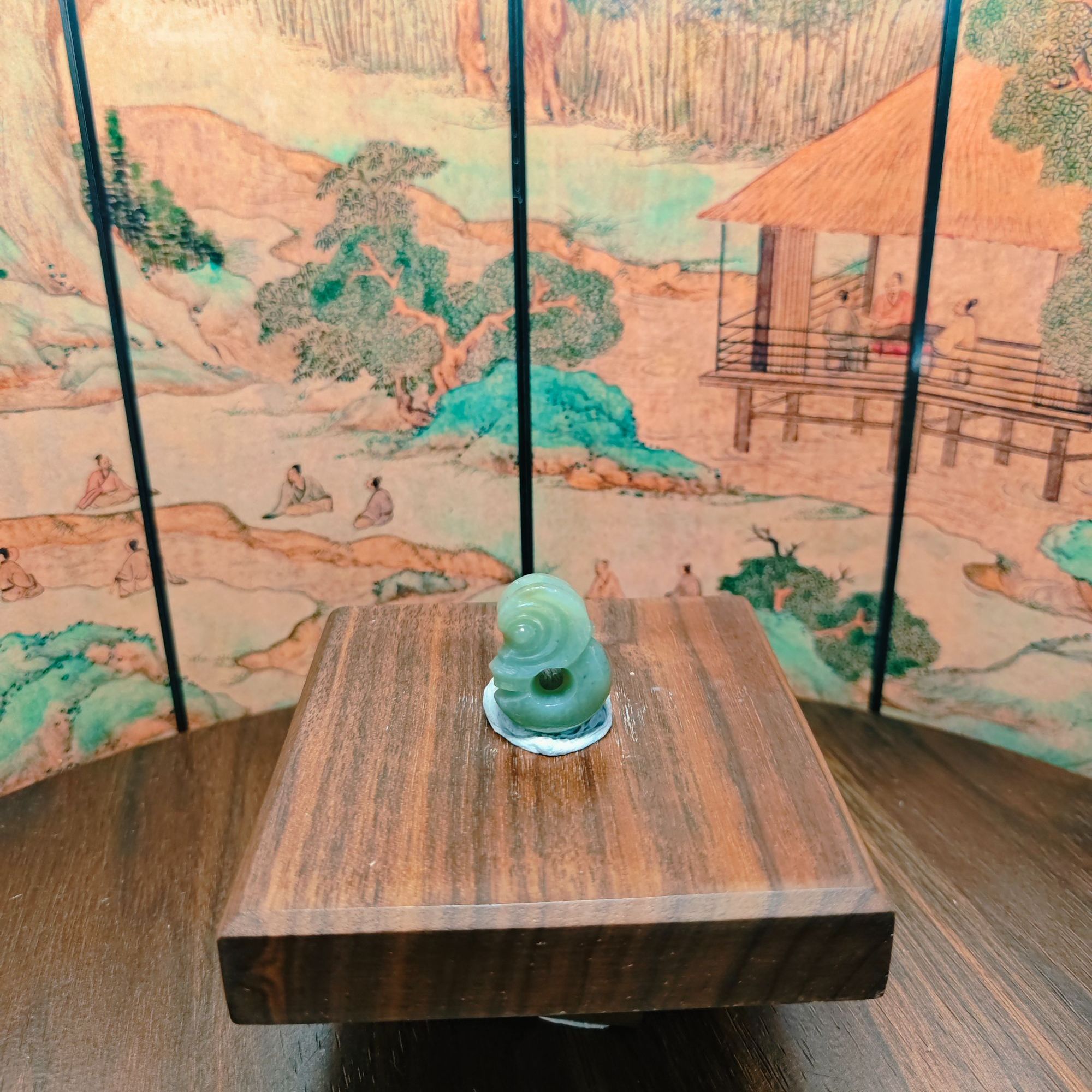 X和田玉玉猪龙吊坠0270