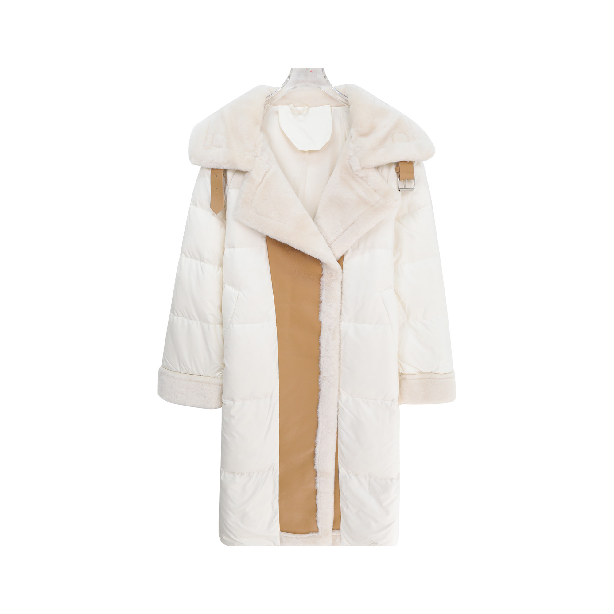 S 高级感小众设计拼接羽绒服女冬季新加厚中长款外套U374