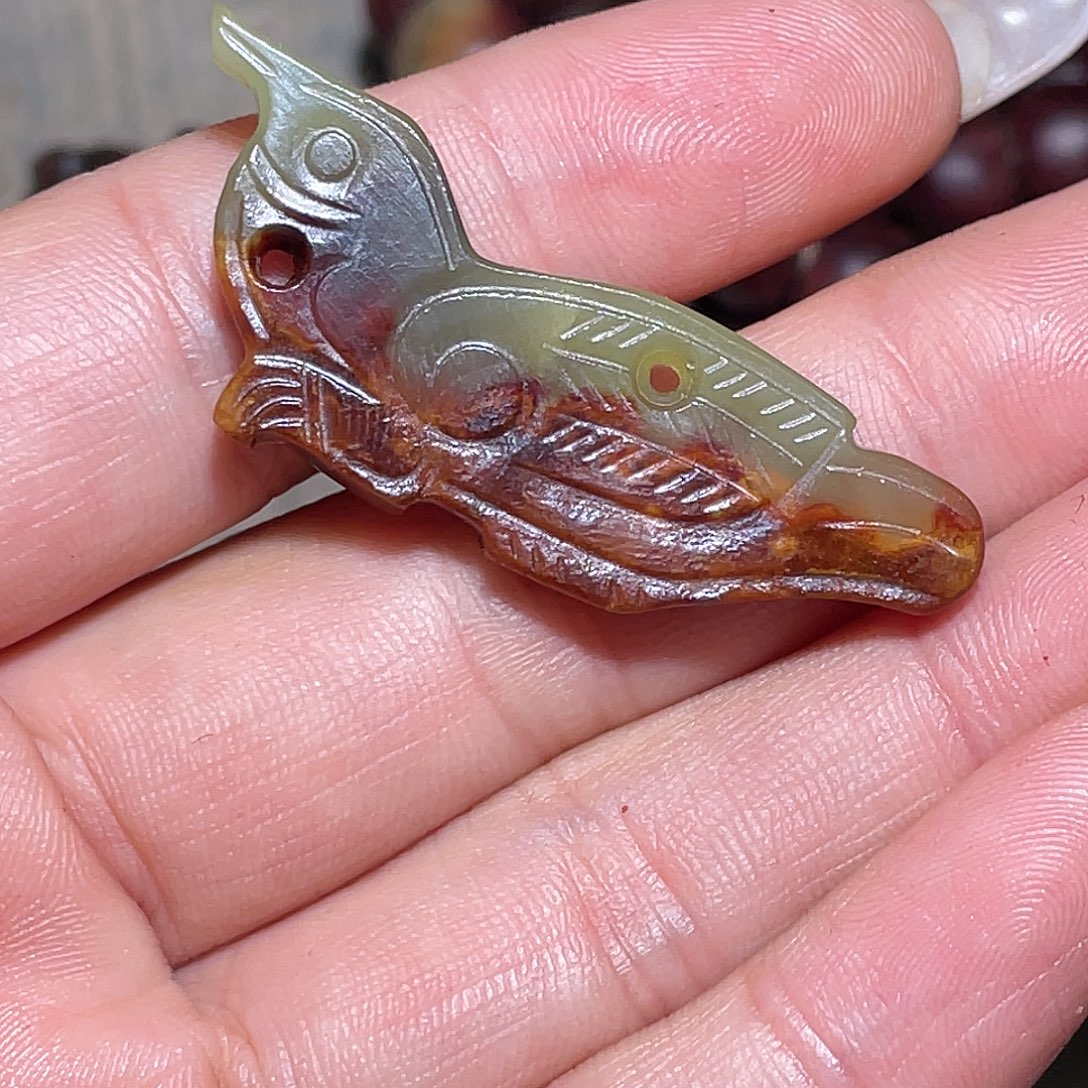 老***大和田玉（糖玉）未镶嵌挂件