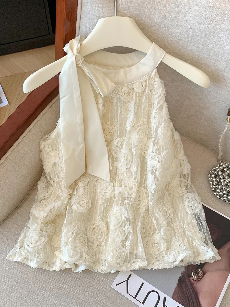 无袖上衣女夏季新款设计感小众别致绝美小衫直播间过款气质法式