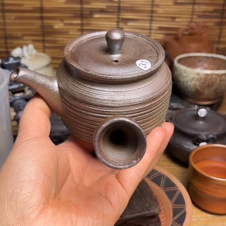 纯手工制作，柴烧茶具