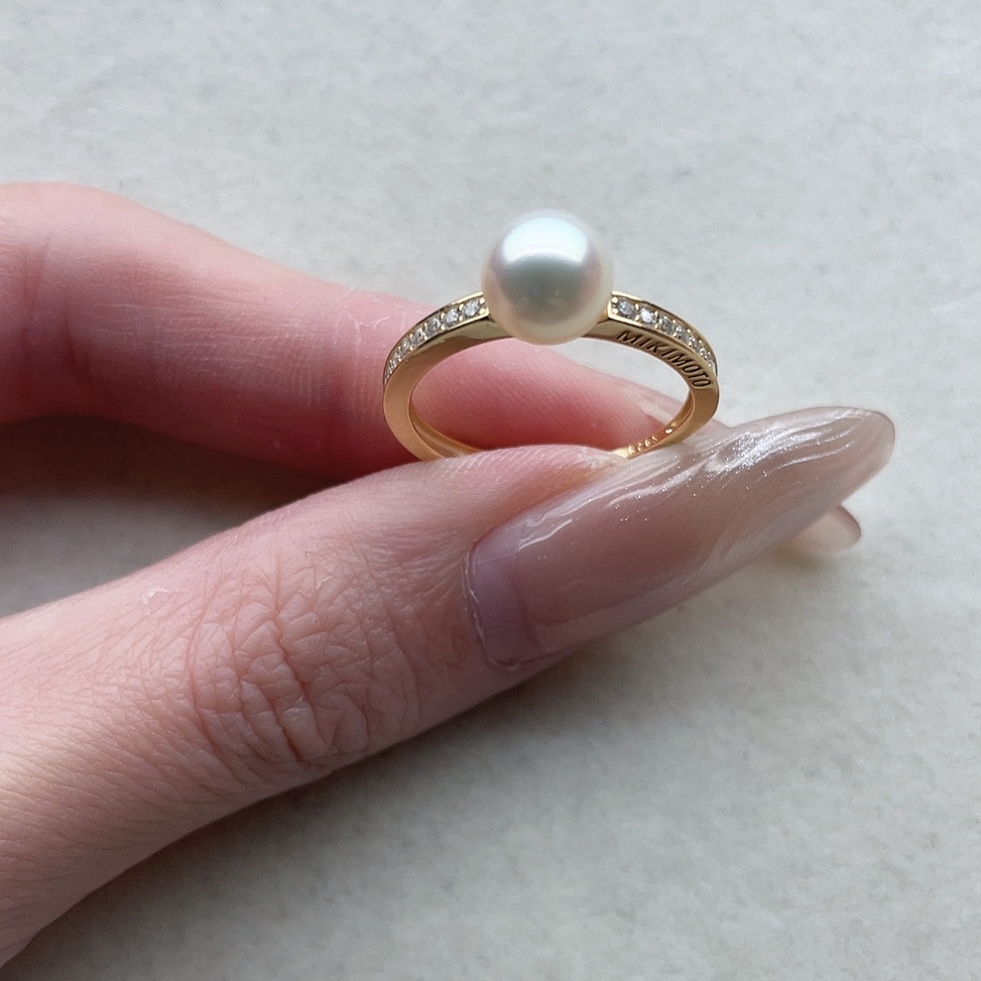 海水珍珠戒指107银S925镶嵌