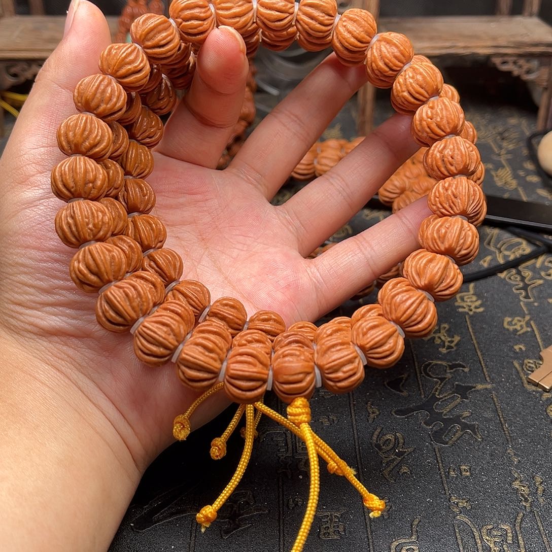 桃核吊坠佛手手持