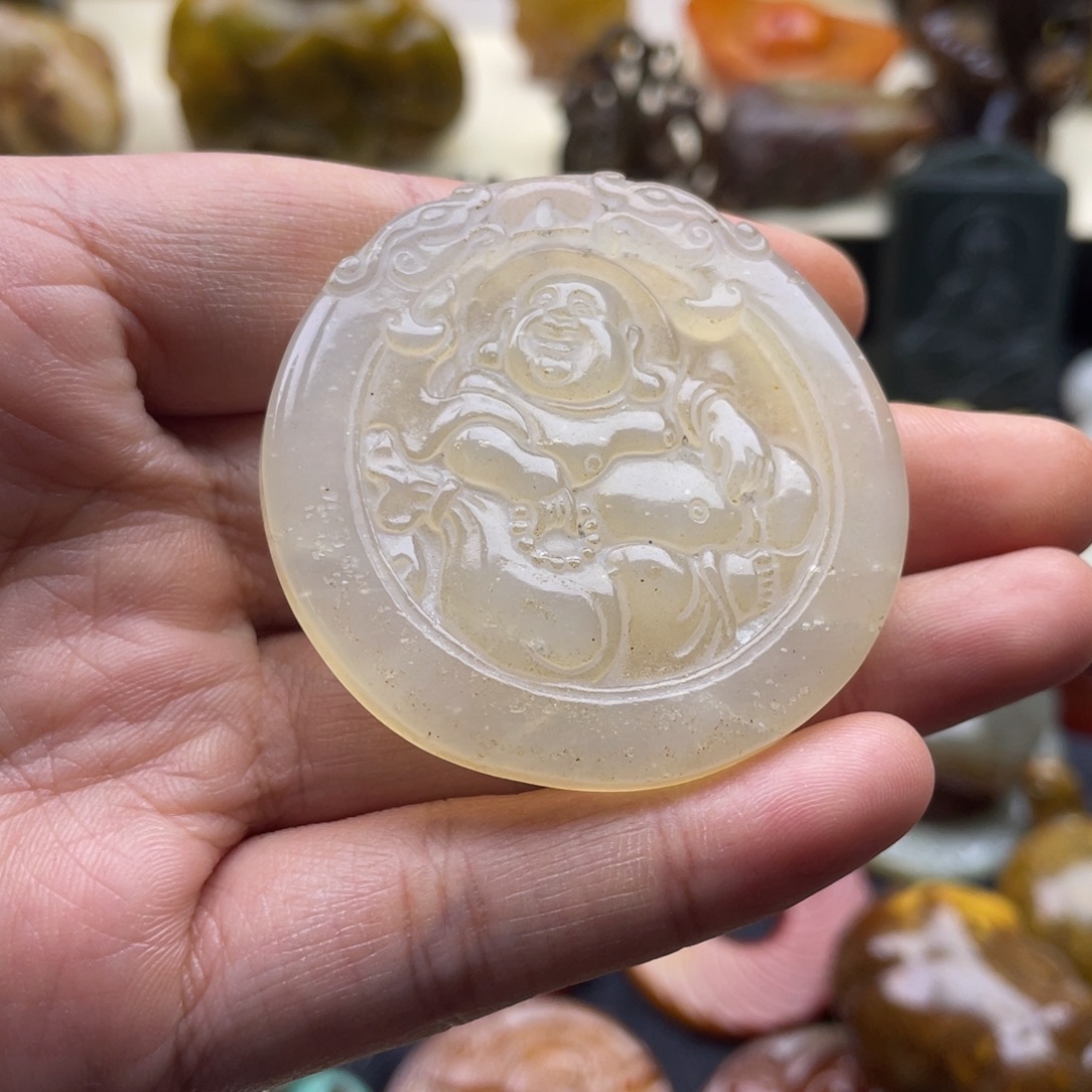 未镶嵌蛇纹石玉颈饰136