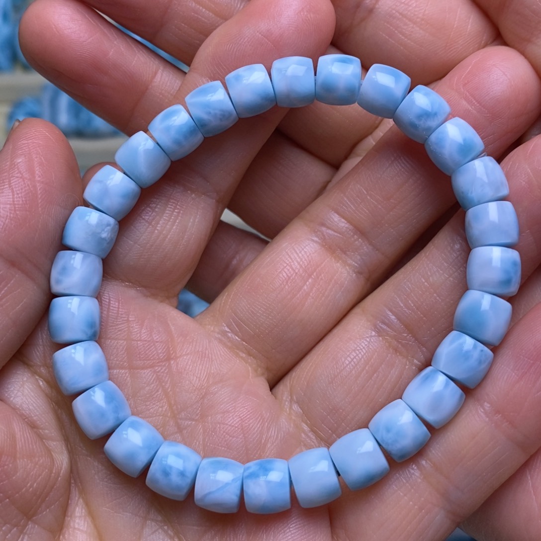 针钠钙石（海纹石）未镶嵌手链