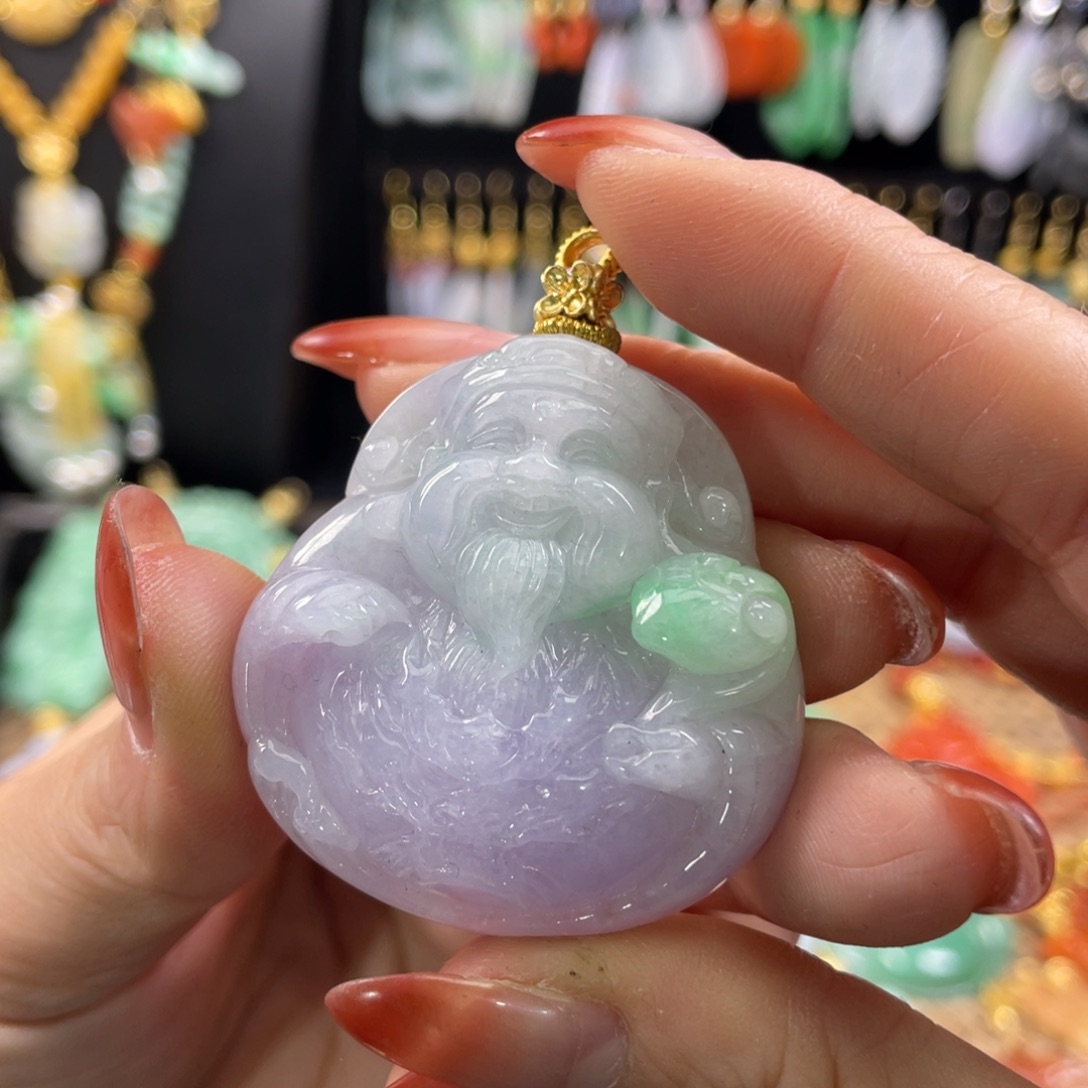 翡翠未镶嵌颈饰代编织