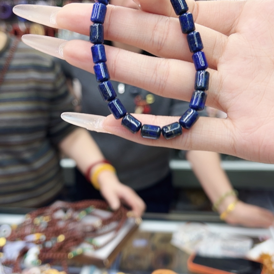 青金石未镶嵌手链