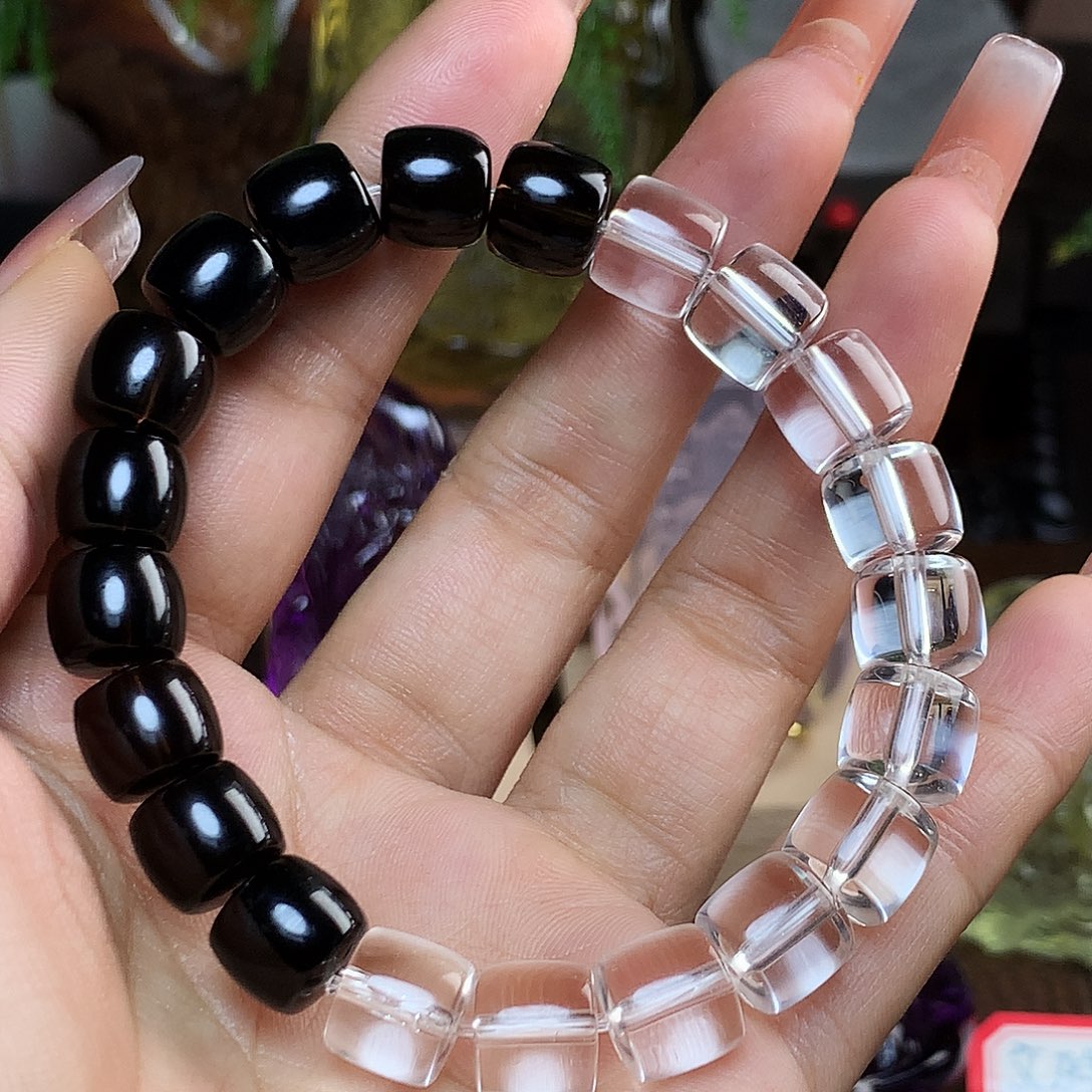 锦***来未镶嵌水晶手链天然