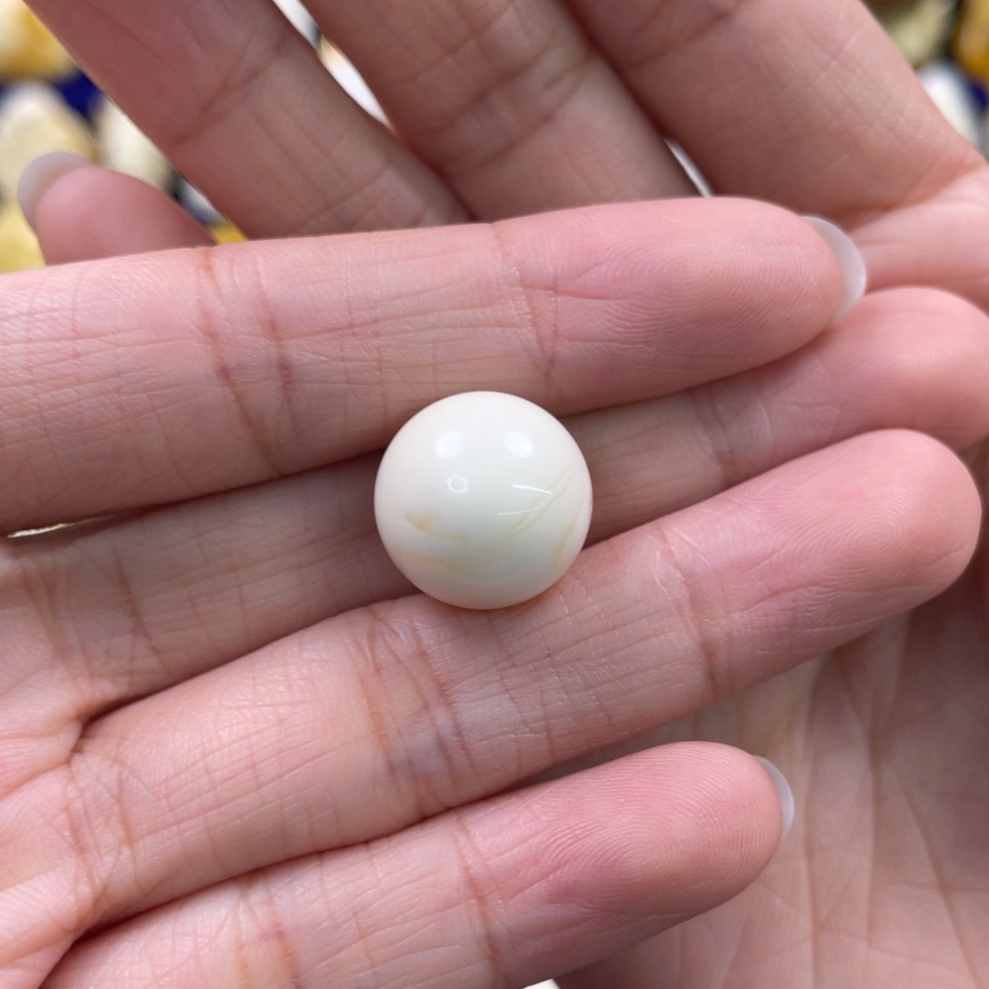 未镶嵌蜜蜡裸石琥珀蜜蜡珠子卡14.7mm