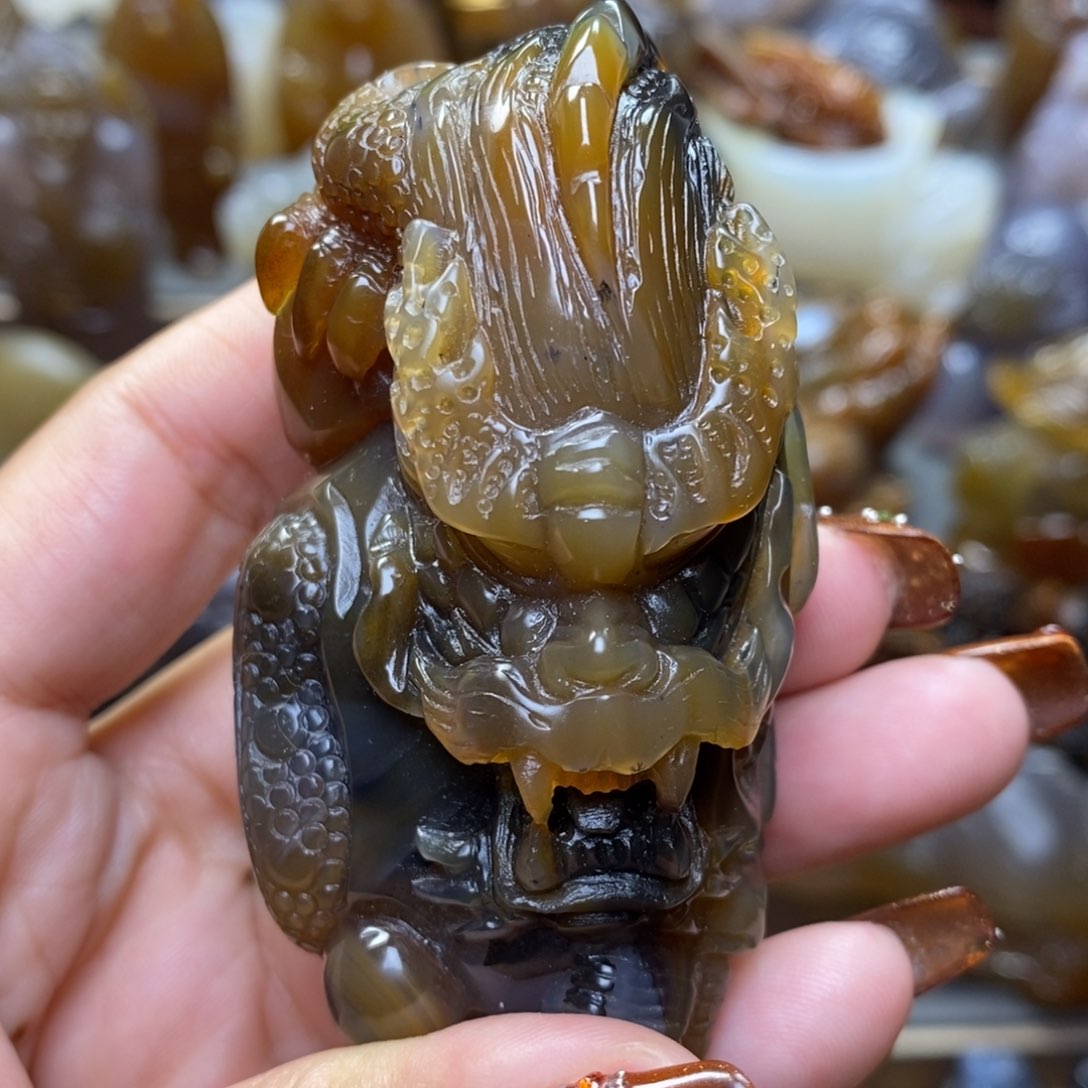 玛瑙/玉髓把件未镶嵌