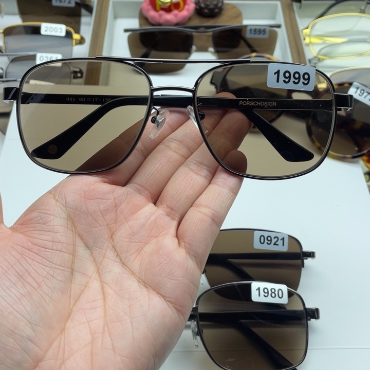 茶水晶全框眼镜 1999