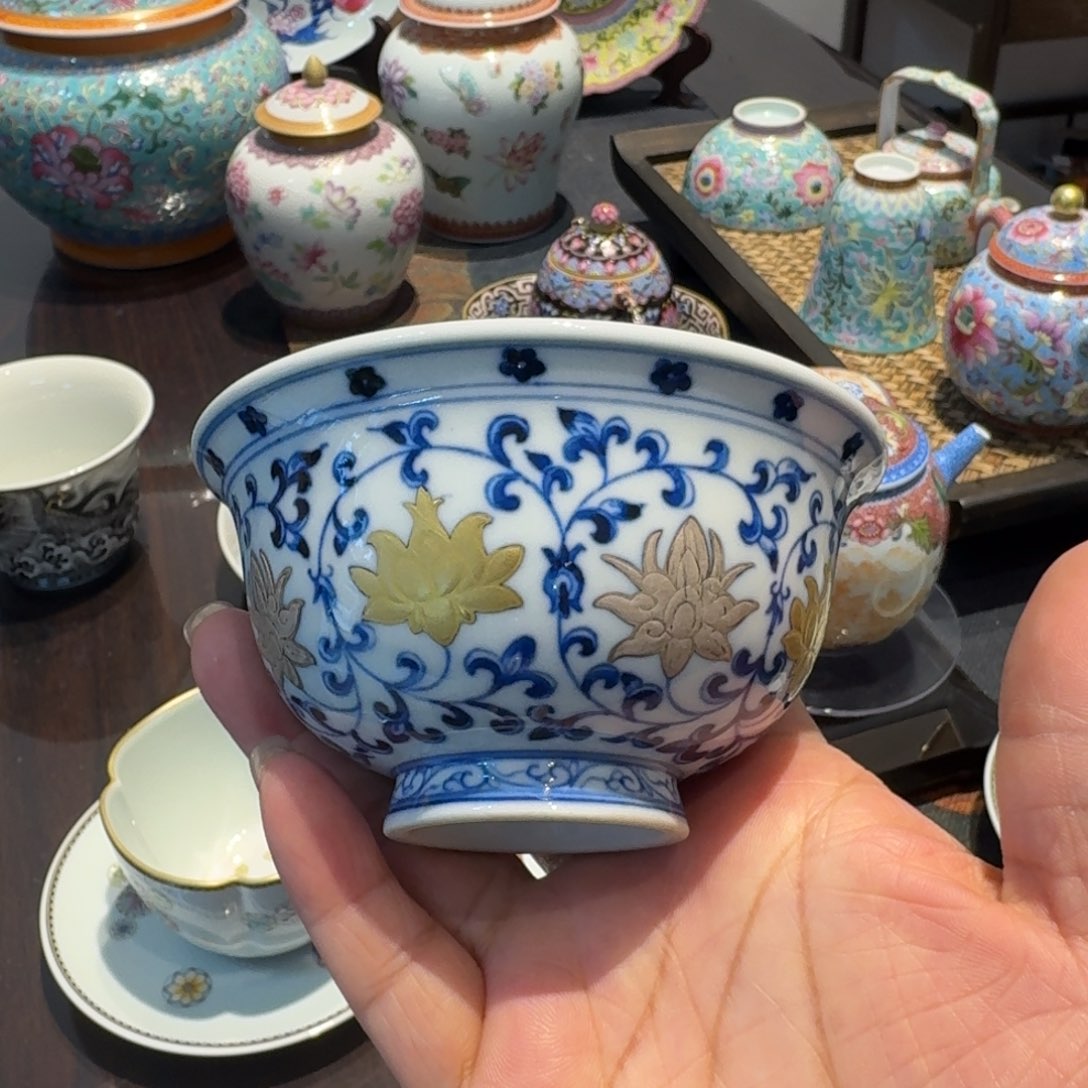 景德镇陶瓷手绘单杯