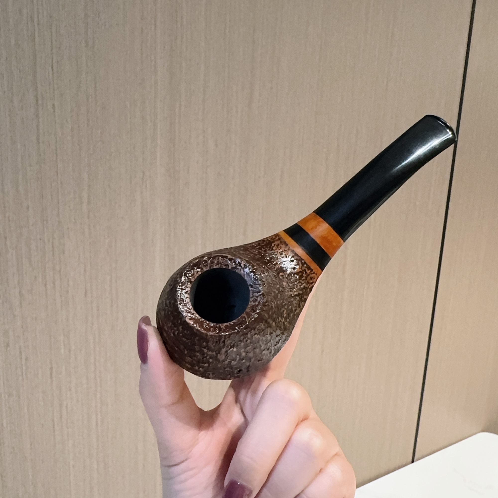 3毫米手工 眼镜蛇款 意大利进口石楠木烟斗 高端高档送人礼物男士