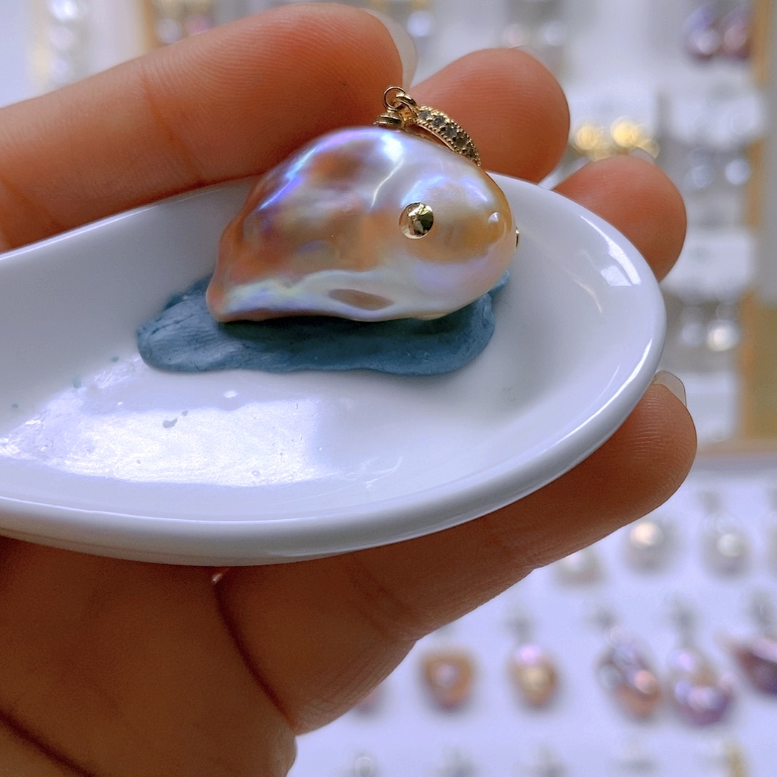 淡水珍珠颈饰合金