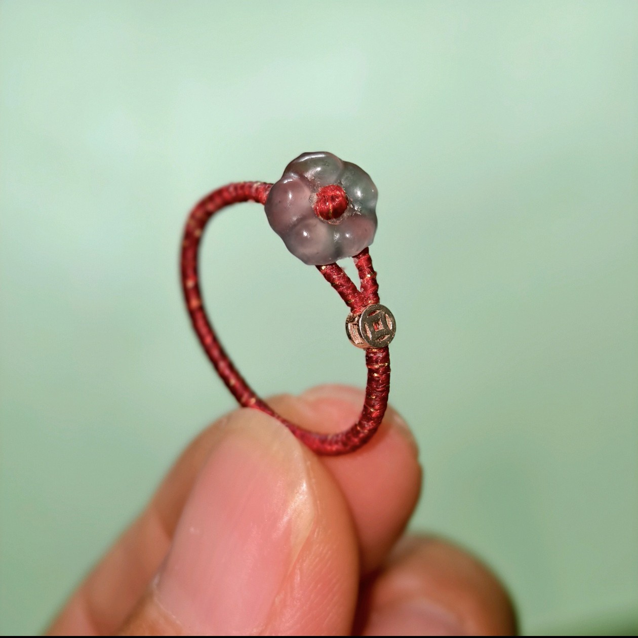 精致小红绳迷你危料蓝水花花有钱花福禄小葫芦