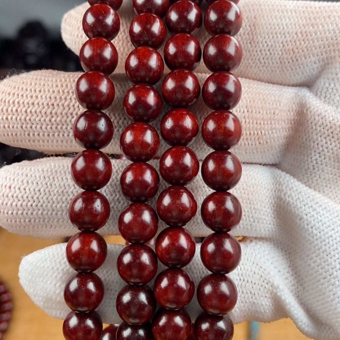 小叶紫檀手串/手链红*说