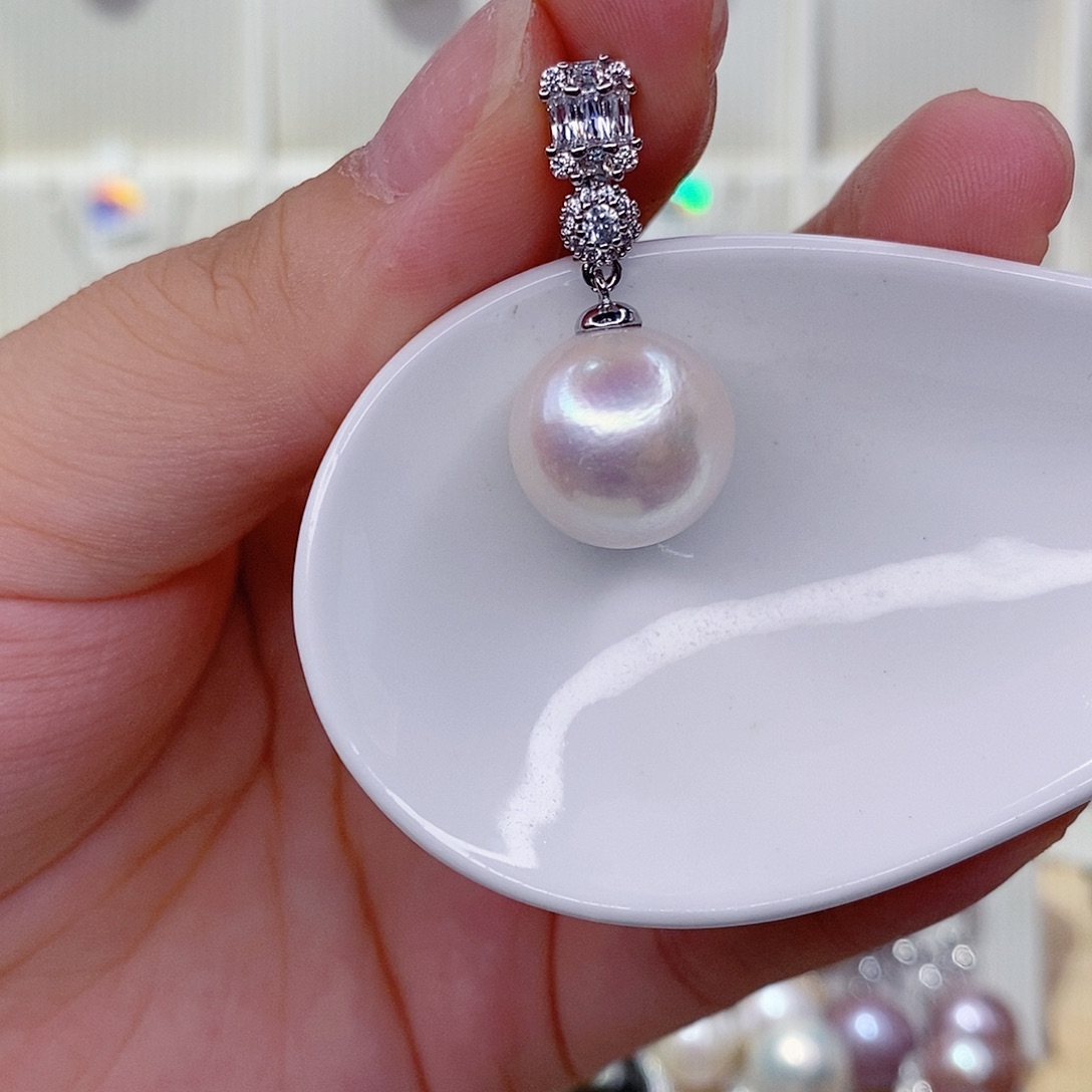 淡水珍珠未镶嵌吊坠(赠链)14➕