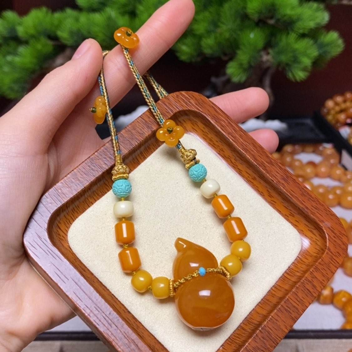 【闪购商品】蜜蜡颈饰未镶嵌项链