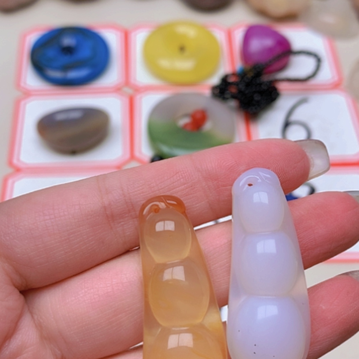 【闪购商品】未镶嵌玛瑙/玉髓珠宝半成品邵*