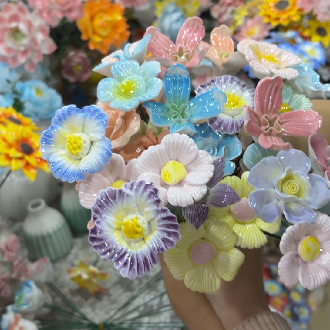 5根陶瓷花拍满20元发货请勿随意退款