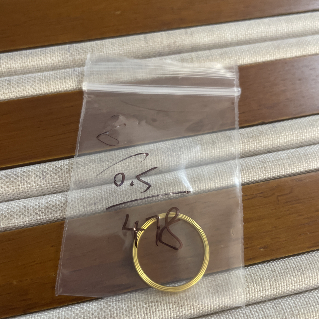 克重0.5 8号 三生三世戒指 足金999