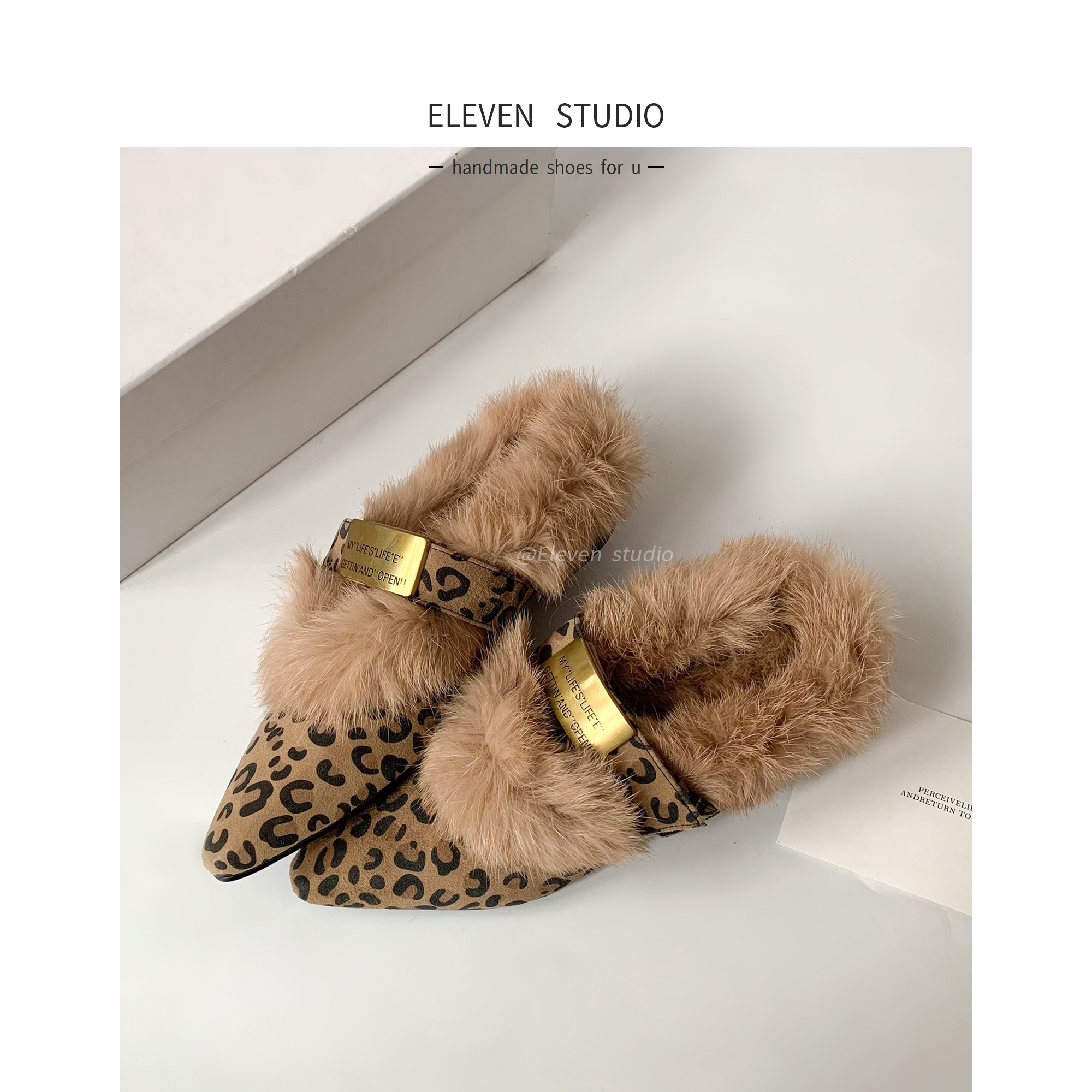 【Eleven】4CM 秋冬新款尖头设计感复古精致感单鞋/时尚