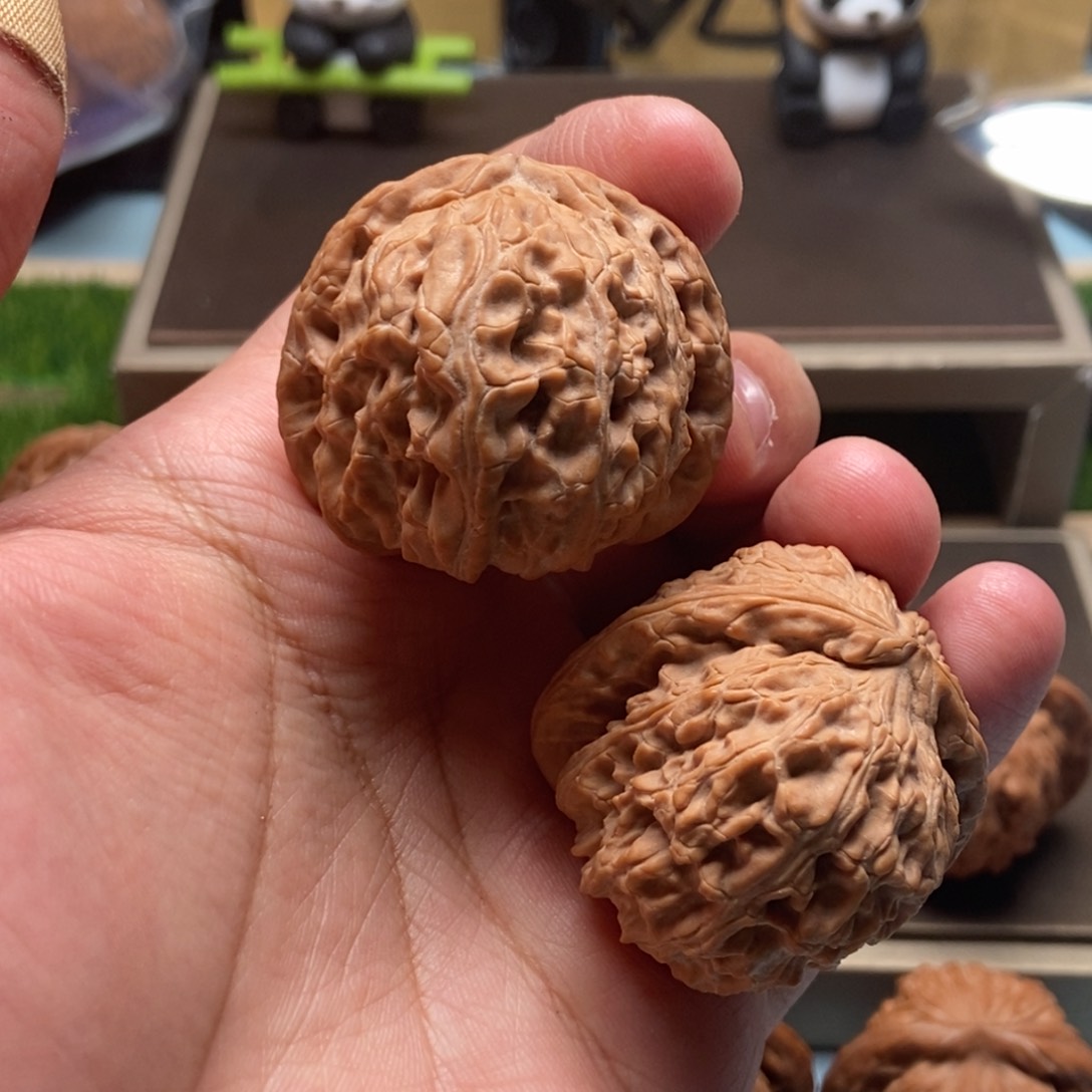 核桃手串/手链核桃把件球白40