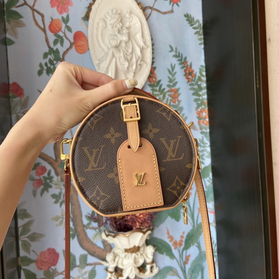 95新 LouisVuitton/路易威登 圆饼mini 斜挎包 全原95新