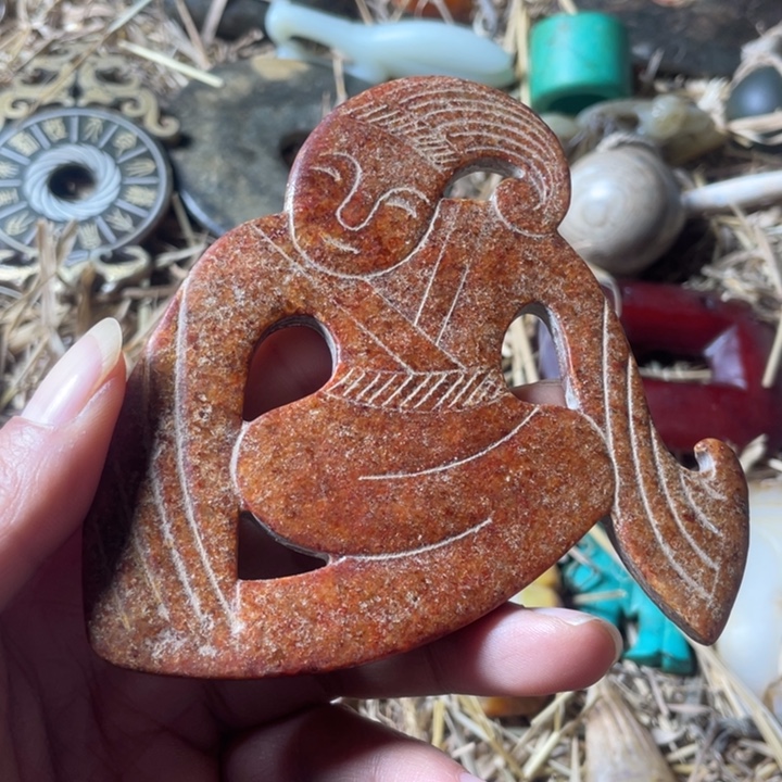 和田玉未镶嵌吊坠(不含链)