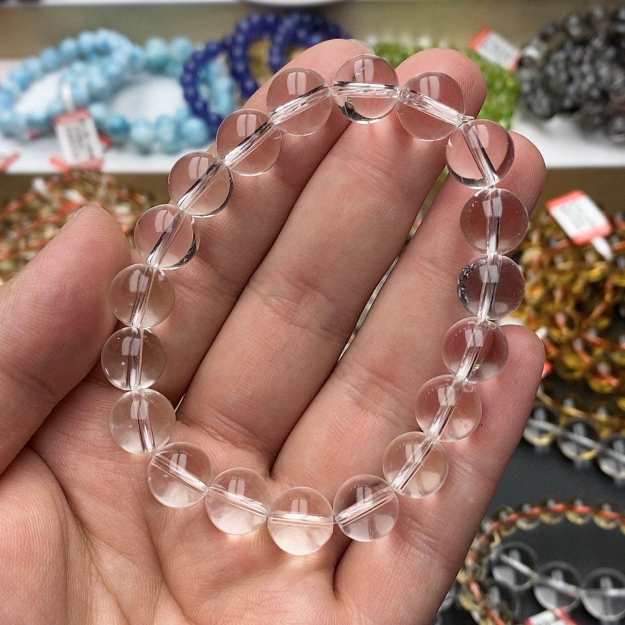 【闪购商品】水晶手链未镶嵌白水晶10