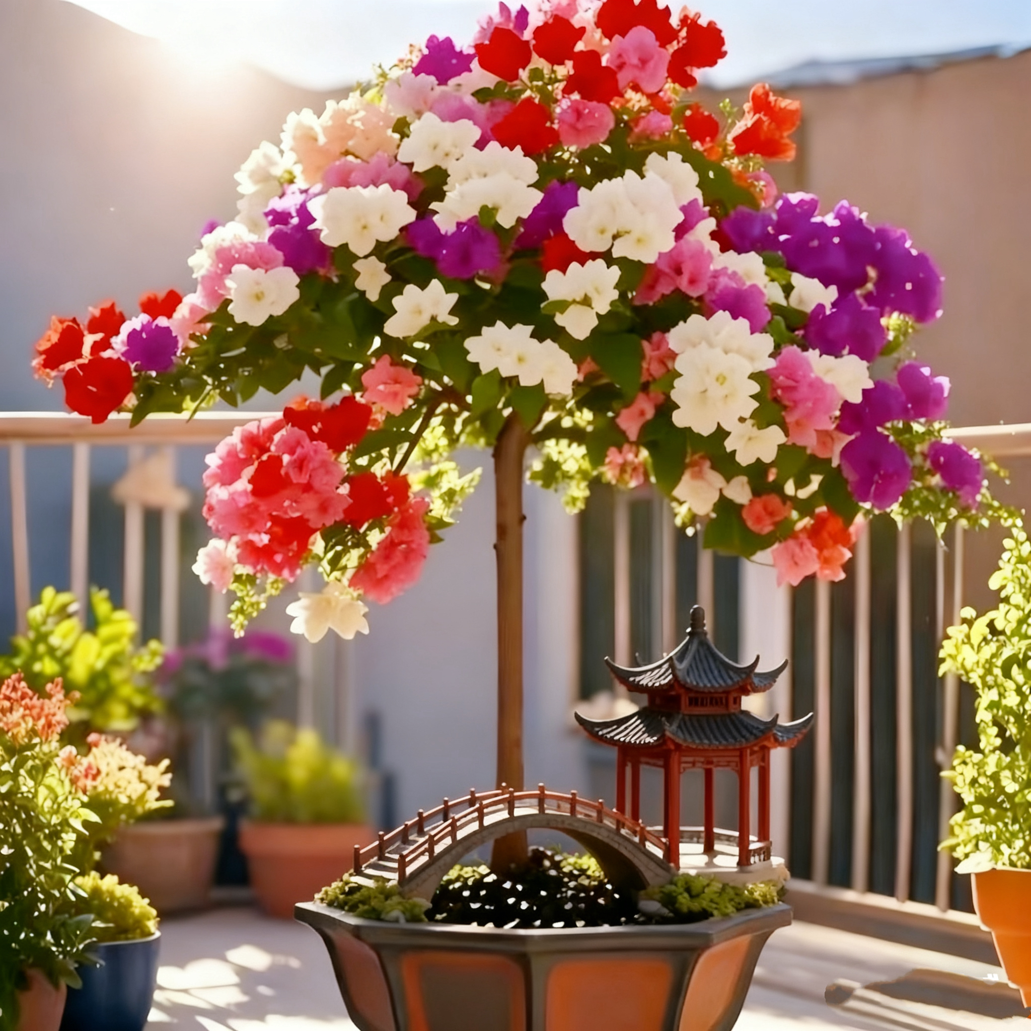 多色重瓣浓香三角梅老桩盆栽耐热四季好养适合室内阳台