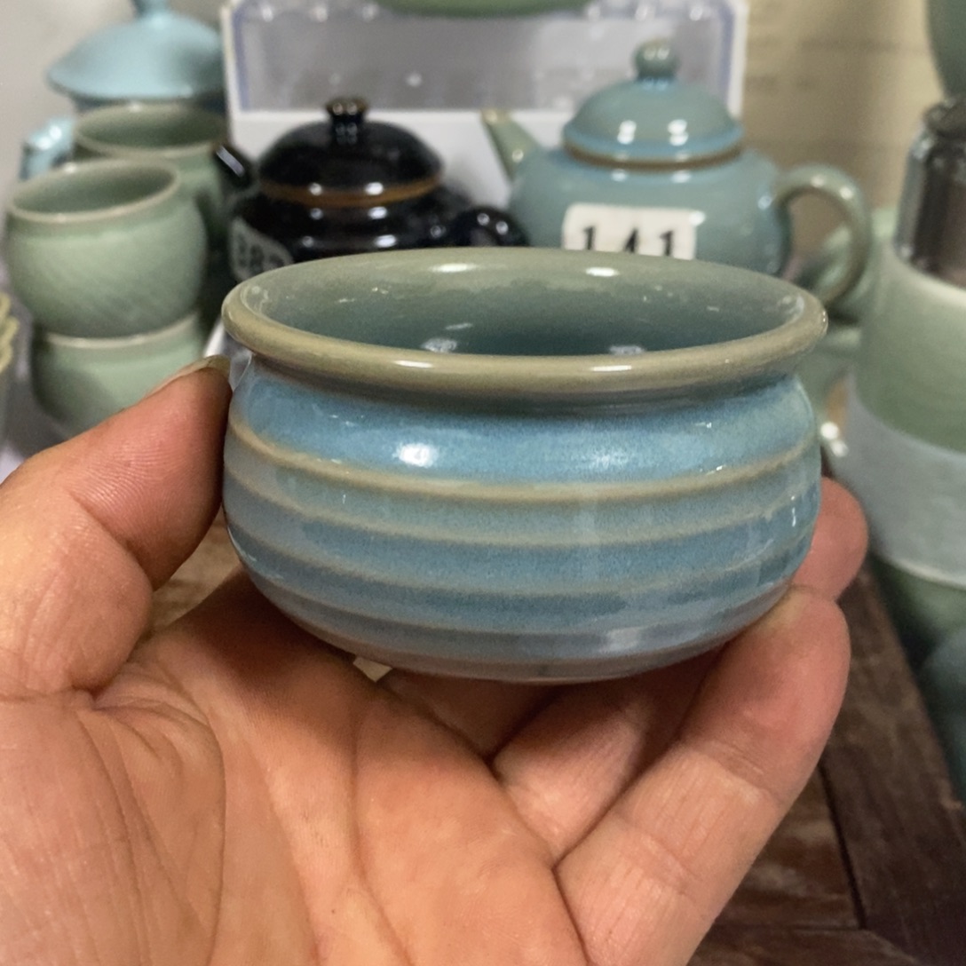 杯子陶原矿釉原产地汝瓷微瑕杯子